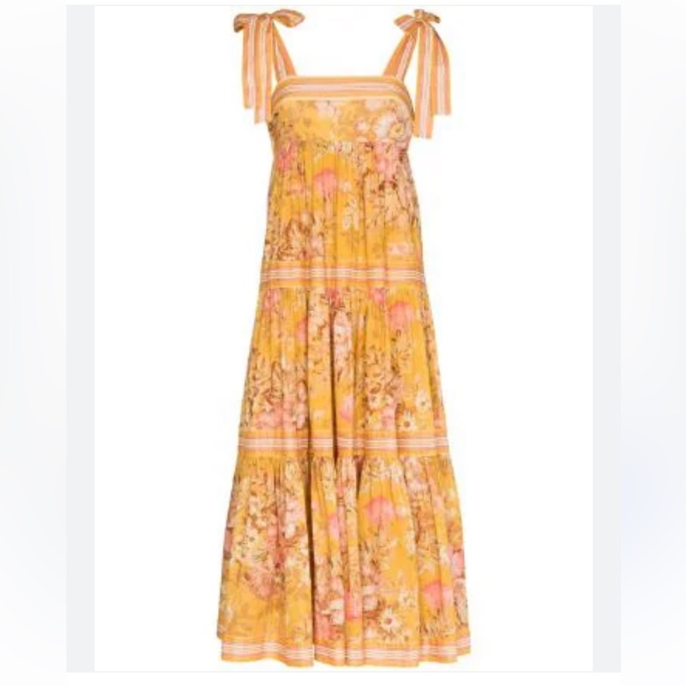 Zimmermann Floral Linen Maxi Dress